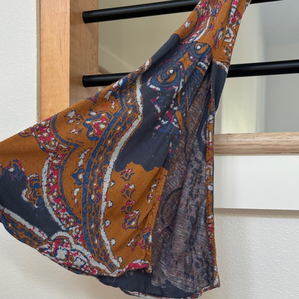 Free People Multicolor Paisley Wrap Blouse - Picture 4 of 5